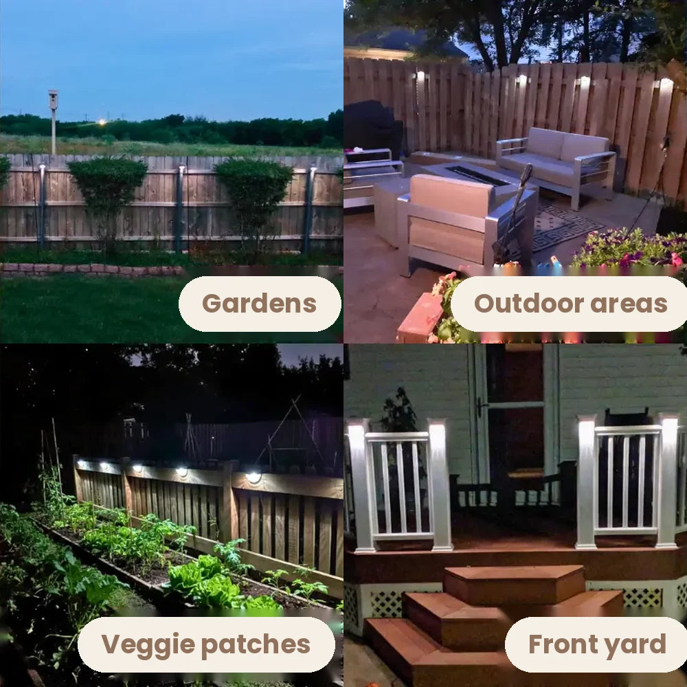 HiLuci™ Fence Lights | Solar Garden Lights