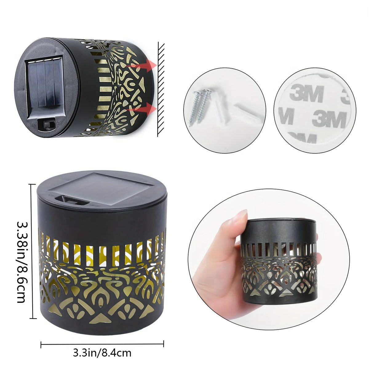 HiLuci™ Datura Wall Lantern | Solar Garden Light