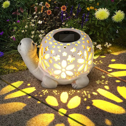 HiLuci™ Saga Turtle Ornament | Solar Garden Light