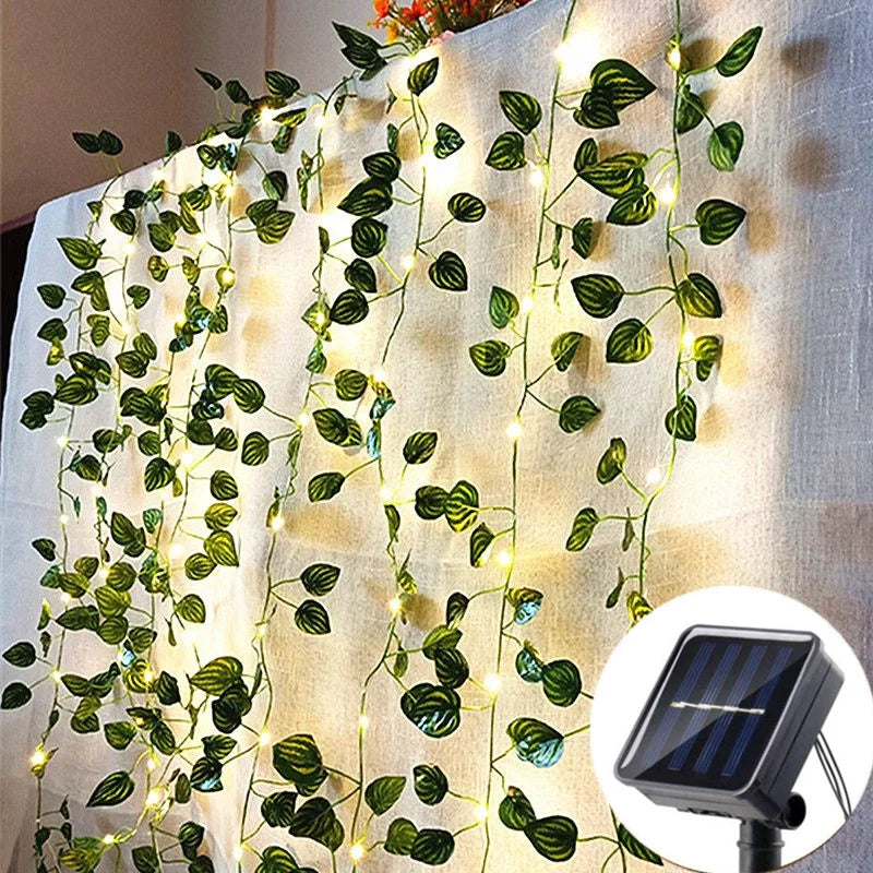 HiLuci™ Vine String Lights | Solar Garden Lights