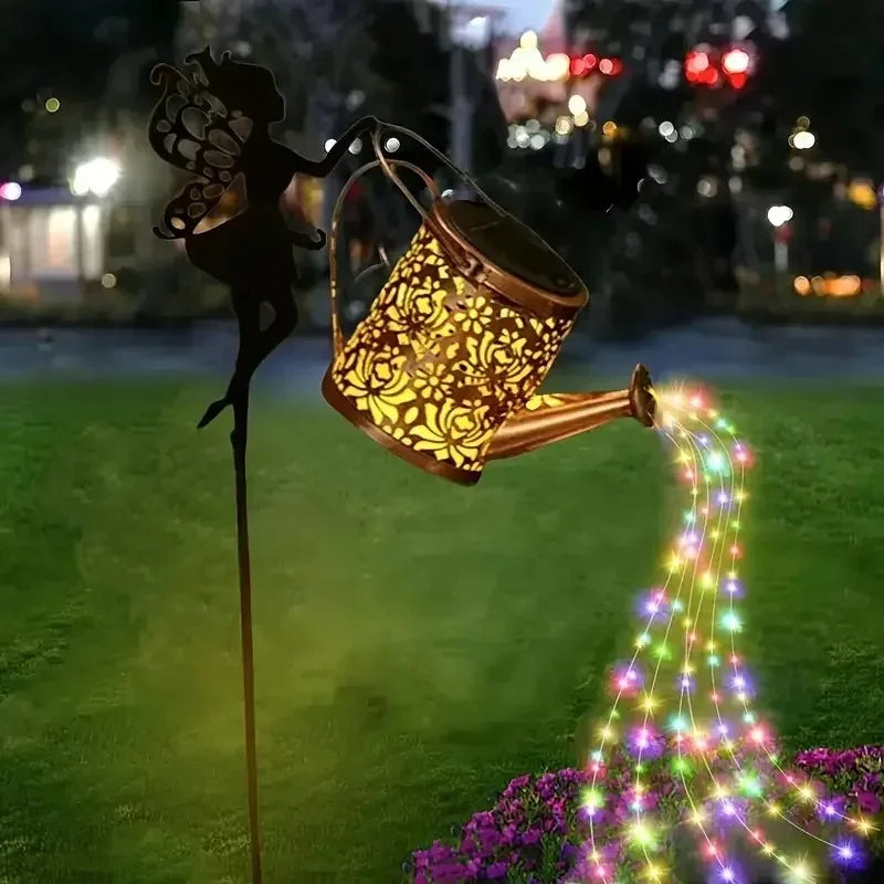 HiLuci™ Fairy Watering Can | Solar Garden Light