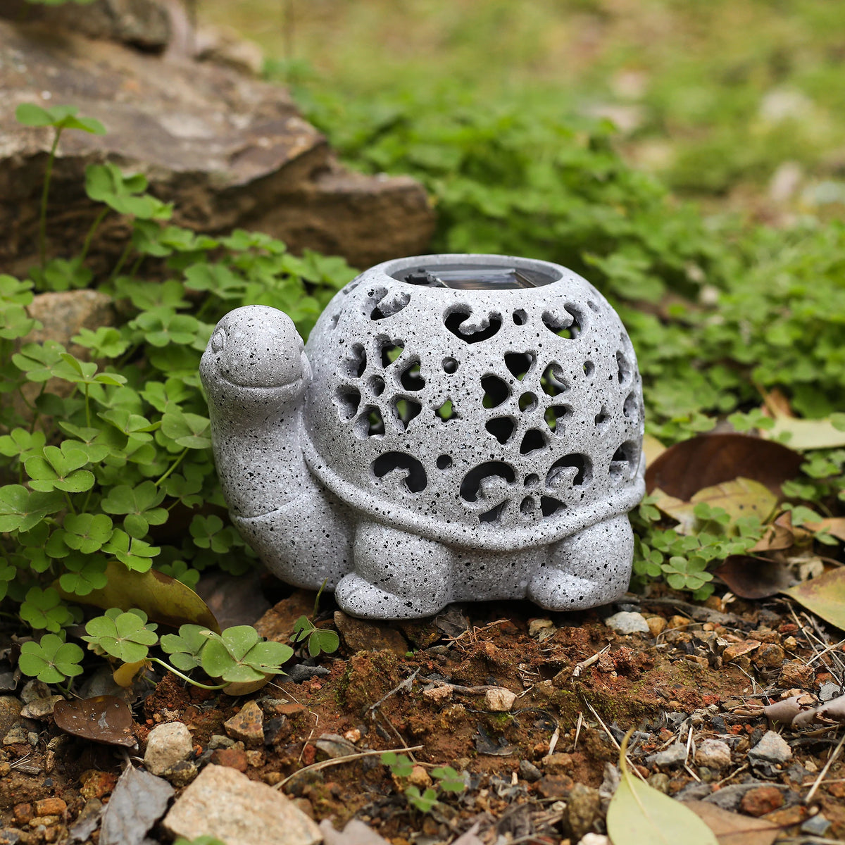 HiLuci™ Saga Turtle Ornament | Solar Garden Light